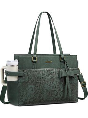 Stylish Women's Laptop Bag, Work Tote & Computer Purse for Office & Travel